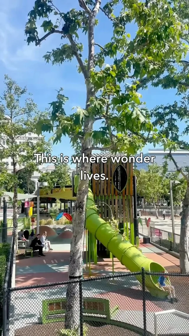 The space to climb, explore, and let imaginations run free. 💫🚀 

Here, imaginations take flight, laughter echoes, and energy soars down every slide. Just how the park was meant to be.

#GreenSpace #UrbanOasis #Playground #FamilyFun #LosAngeles #dtla #community #TheParkForEveryone

-

El espacio para escalar, explorar ydonde la imaginación corre libre. 💫🚀

Aquí, la imaginación se eleva, las risas se escuchan por todas partes y la energía se desliza por cada resbaladilla. Así es como este parque siempre debió ser.